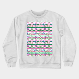 easter sphynx stripes Crewneck Sweatshirt